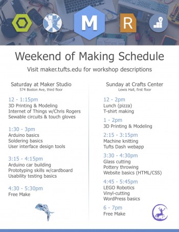 weekend-of-making-schedule