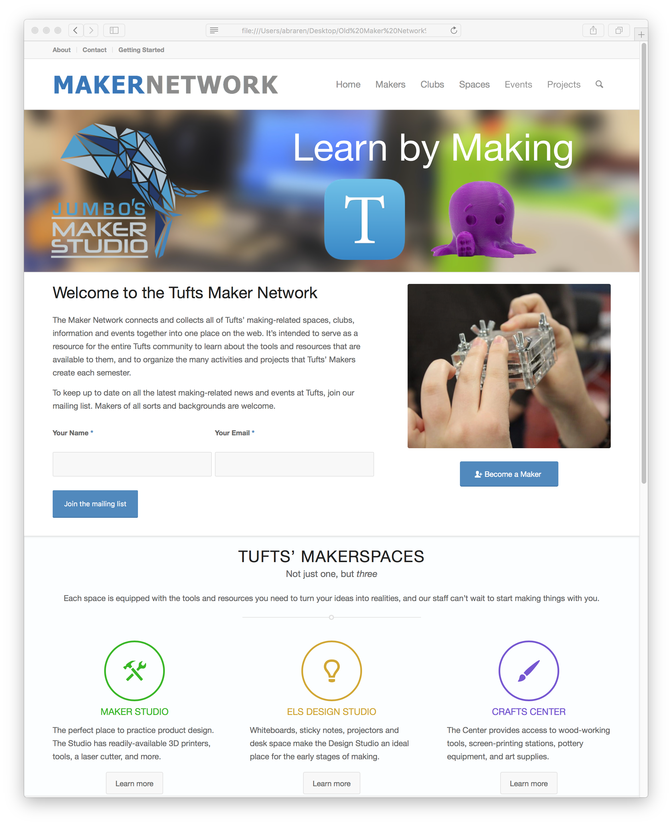 Tufts Maker Network | Andy Braren